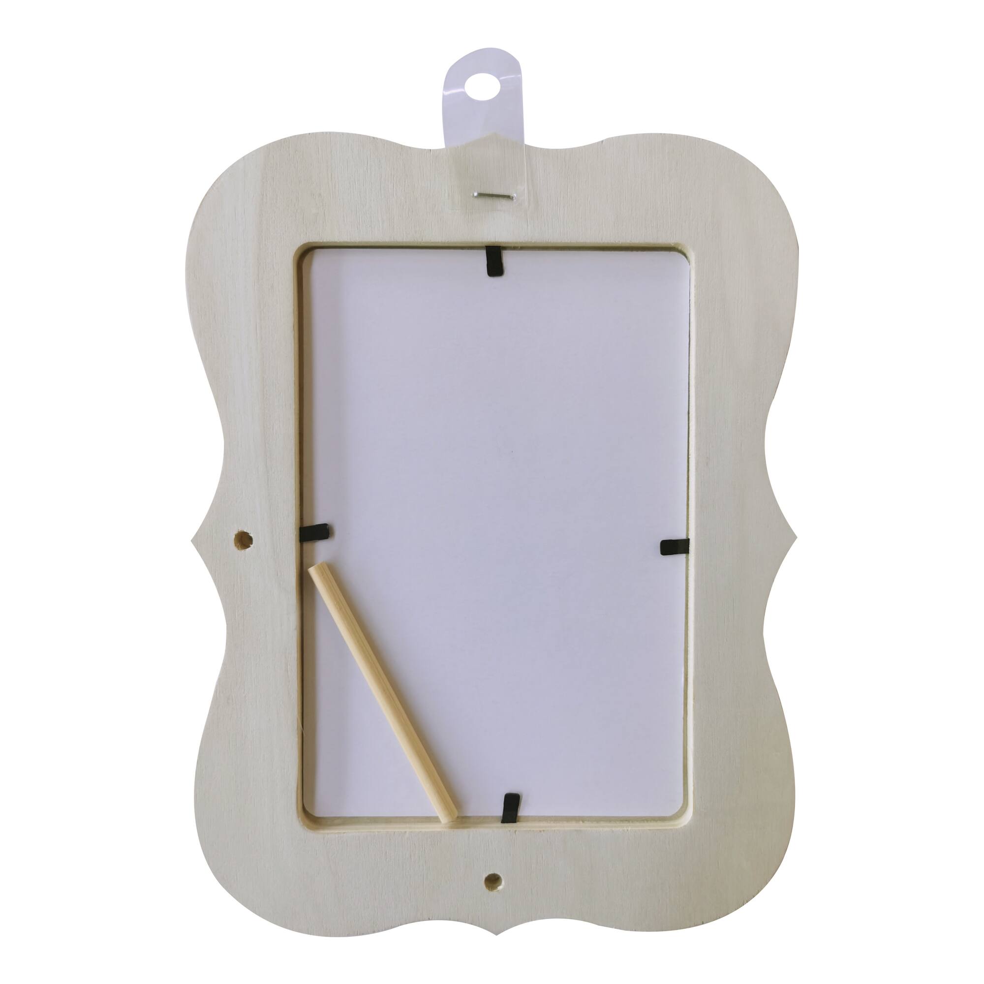 24 Pack: 4" x 6" Ready-To-Finish Scalloped Edges Wood Frame by Make Market®